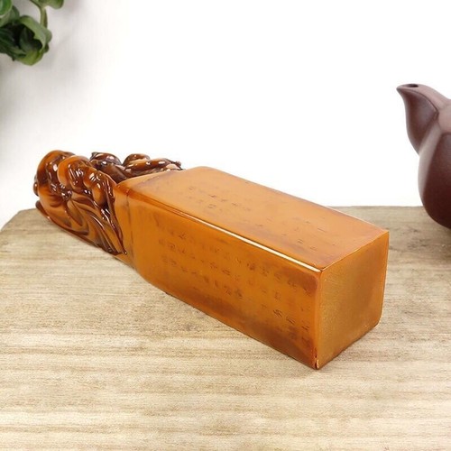 6 in China Natural Shoushan Stone Hand Carving God of Longevity Statue Ornament - Picture 8 of 13