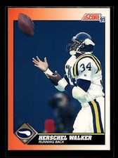 1991 Score #348 Herschel Walker (EX)(FTB)