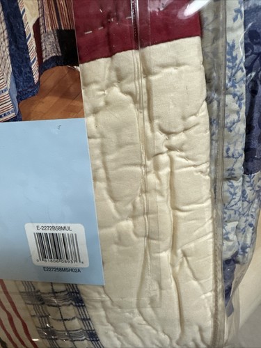 SIMPLY HANDMADE 3pc KING SIZE NANTUCKET REVERSIBLE CHECK QUILT STAN SHAMS BNIP - Picture 13 of 24