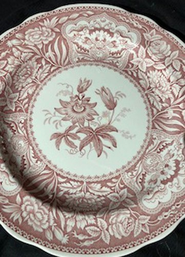 SPODE ARCHIVE COLLECTION 10" PLATE GEORGIAN SERIES SPODE CRANBERY PINK ENGLAND - Picture 4 of 7