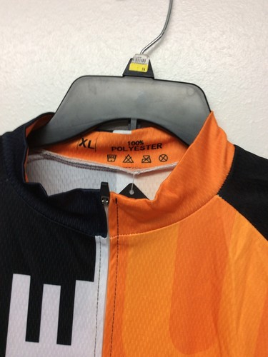 PAVE Retro Molteni Pro Cycling Jersey Short Sleeve Orange & Black Size XL - Picture 3 of 6
