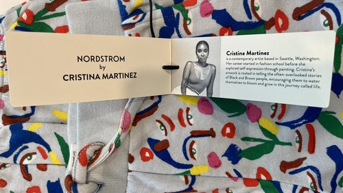Cristina Martinez Kids' Joggers Size 5 Blue H Blossom Expression ✨NEW✨Nordstrom - Picture 6 of 7
