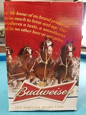 2013  Anheuser Busch AB Budweiser Holiday Christmas Beer Stein Free Shipping NIB