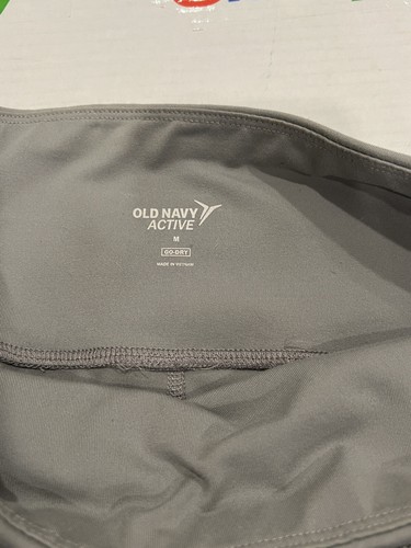 OLD NAVY ACTIVE GO-DRY GRAY LEGGINGS WOMEN’s MEDIUM - Picture 3 of 3