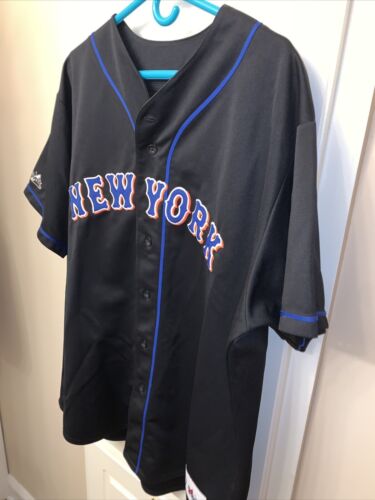 STITCHED SEWN ROBERTO ALOMAR NEW YORK METS MAJESTIC BASEBALL JERSEY MENS 2XL - Picture 5 of 8