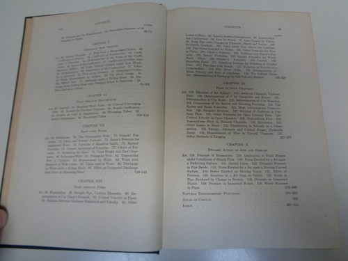 Textbook on Hydraulics by George E. Russell 1925 Antique Engineering - Imagen 8 de 10
