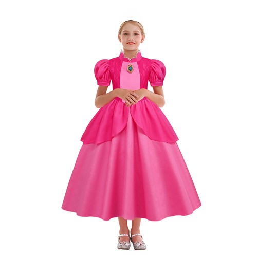 Prinzessin Kostüm Kinder Mädchen Halloween Weihnachten Cosplay Party Verkleiden Set - Bild 3 von 4
