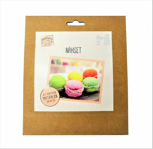 Bastelset Nähset Set zum Nähen Basteln Macarons Keks Süßes Frankreich Bastelset Nähset Set zum Nähen Basteln Macarons Keks Süßes Frankreich