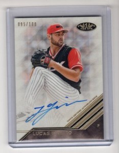 2018-Topps-Topps-Tier-One-Lucas-Giolito-Autograph-On-Card-039-d-100-White-Sox