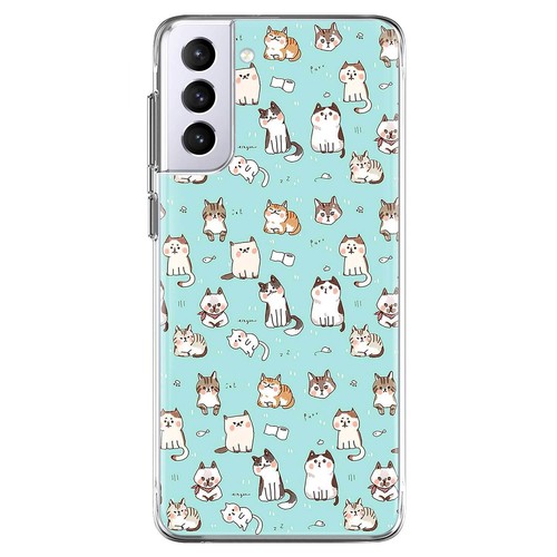 Funda TPU Suave Transparente para Samsung Galaxy S24 S23 A15 A35 A16 Divertida Gato Teléfono Cubierta - Imagen 3 de 78