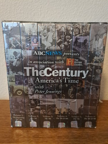 The Century America's Time Peter Jennings VHS (6 Tapes) 11 Hours 40 Min Playtime - Picture 1 of 3