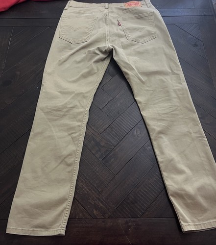 Levi’s 511 All Seasons Tech Men's 33x30 Tan Straight Fit Stretch Denim Jeans - Picture 7 of 13