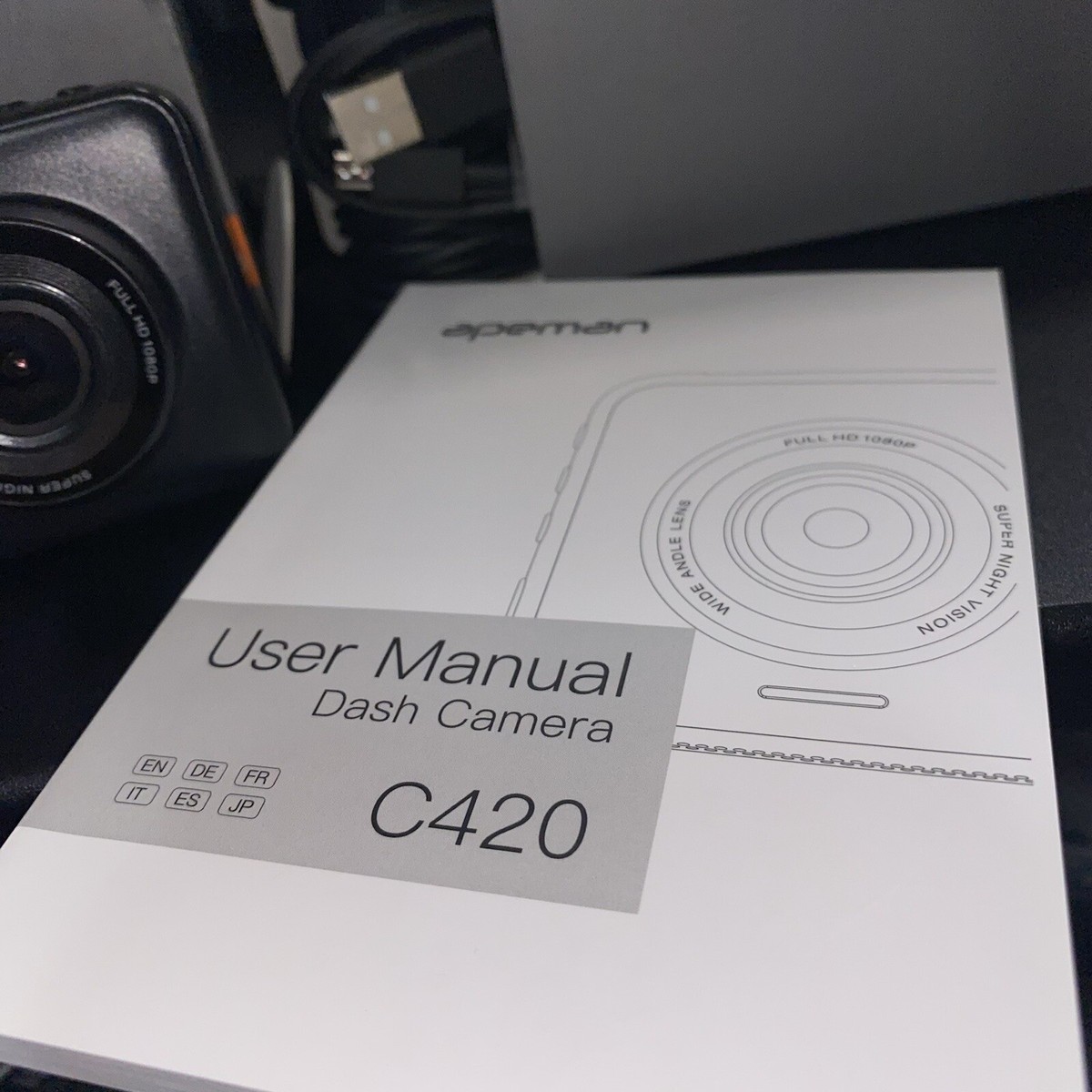 Apeman dash cam c420, 1080P, 170 Wide Angle. | eBay