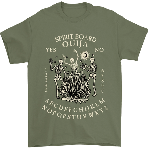 Ouija Spirit Board Halloween Demons Ghosts Mens T-Shirt 100% Cotton - Picture 95 of 105