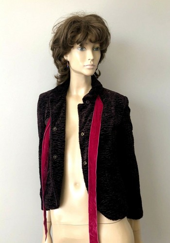 NUEVO CON ETIQUETAS $438 CHAQUETA CON PAJARITA DE CHOCOLATE NANETTE LEPORE RICA TALLA 4 - Imagen 4 de 10