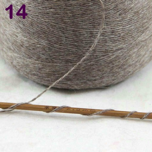 AIPYARN 4 Cones X100gr Fluffy Luxury Pure Quality Cashmere Hand Knitting Yarn 14 - Picture 4 of 4