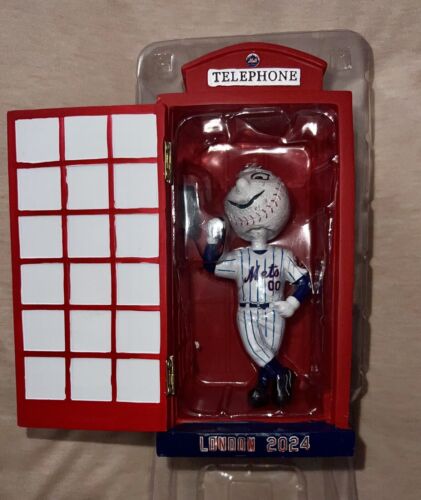 NY METS MR MET LONDON TELEPHONE BOOTH BOBBLEHEAD SGA CITI FIELD 5/11/2024 - Picture 3 of 14
