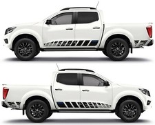 Nissan NP300 NAVARA (BLUE) 16-22 N-Guard style PRINTED Stickers *FITTING GUIDE