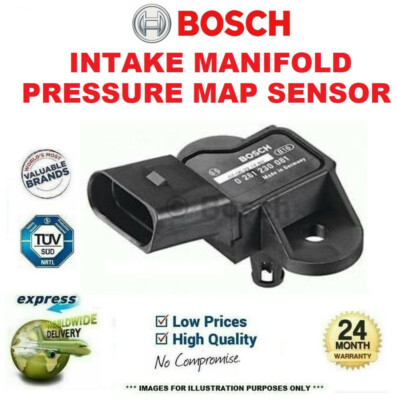 BOSCH INTAKE MANIFOLD PRESSURE MAP SENSOR for VW LOAD UP 1.0 2014->on