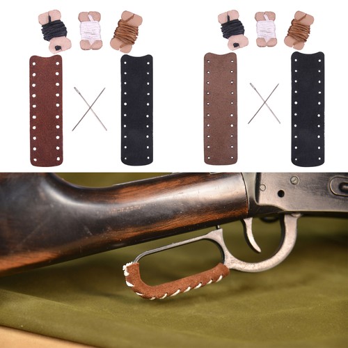 Manartisanat 2Qty cuir levier daim enveloppe protection fusil de chasse stock USA - Photo 1 sur 102