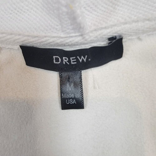 Felpa donna Drew full zip finta foil scamosciata taglia media bianca avorio made in USA - Foto 3 di 9