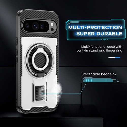 Heavy Duty Ring Holder Kickstand Rugged Phone Case For Google 9 9 Pro XL 9 8 Pro - Picture 39 of 82