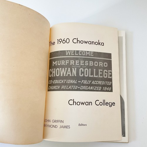 Anuario universitario Chowan 1960 Chowanoka Murfreesboro NC libro de tapa dura - Imagen 3 de 18