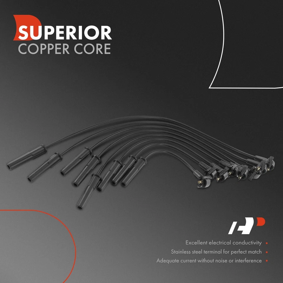 8x Juegos de cables de bujía para Ford Mustang 1991-1993 Ranger 89-94 Mazda B2300 2,3 L Foto 2 de 4