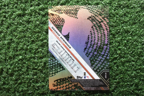 George Springer 2017 Topps Hight Tek #HT-GSP Pattern 1 Blue Rainbow /75 (NM) - Picture 2 of 2