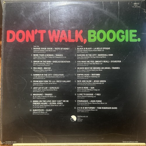 Various Artists Don't Walk, Boogie EMI EMTV 13 LP Compilation 33rpm(R4.5) - Picture 2 of 2