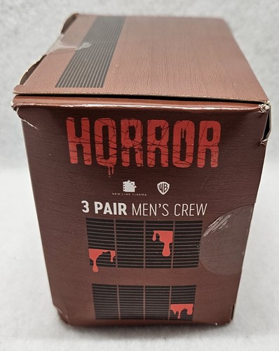 Calzini da uomo Bioworld Horror 3 paia da equipaggio misura 10-13, scarpe taglia 8-12/Nuove - Foto 3 di 7