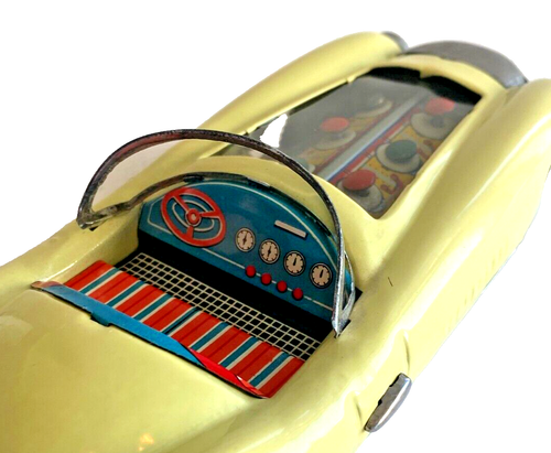 Asahi ATC Japan Tin Friction Convertible Racing Car w/ Moving Pistons - Box - 第 4/12 張圖片