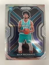 NICK RICHARDS 2020-21 NBA PANINI PRIZM ROOKIE CARD 253 CHARLOTTE HORNETS