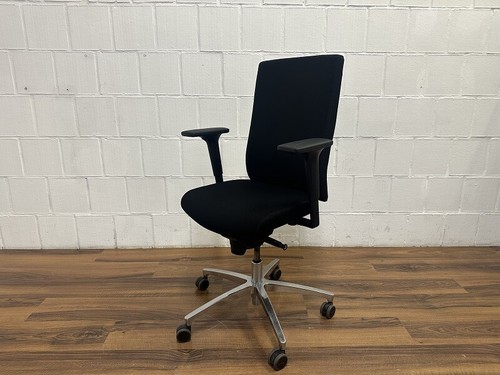 Dauphin AdJust flexibler Bürodrehstuhl schwarz Alu Armlehnen - Bild 9 von 10