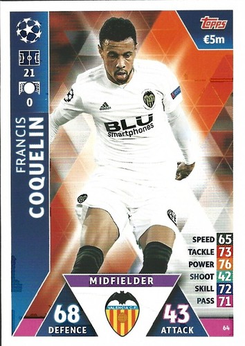 TOPPS MATCH ATTAX - CHAMPIONS LEAGUE 2018/19 FOOTBALL CARDS nos. 1-144 (OF02) - Picture 65 of 145