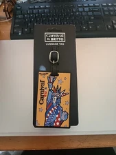 ROMERO BRITTO   Carnival Cruise Statue of  Liberty Luggage / Backpack Tag - NWT