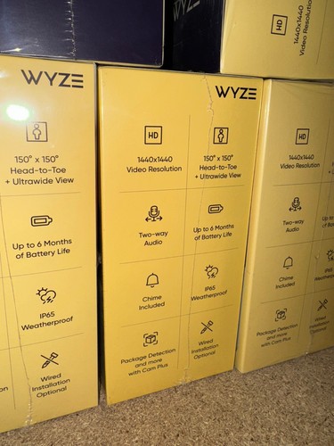 (NEW) Wyze Video Doorbell Pro + Chime Pro Wired or Wire-Free Camera - Picture 2 of 5