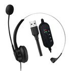USB Headset with Microphone Noise Cancelling USB Headphone for Computer Laptop