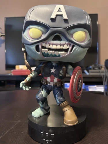 Funko Pop! Vinilo Jumbo 10 pulgadas: Marvel - Zombie Capitán América - GameStop