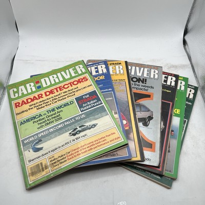 Car and Driver Magazine 1979 Lot of 7 Issues Aston Martin Pontiac Thunderbird