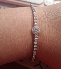 QVC Diamonique Bangle (Pre Loved) Stainless Steel