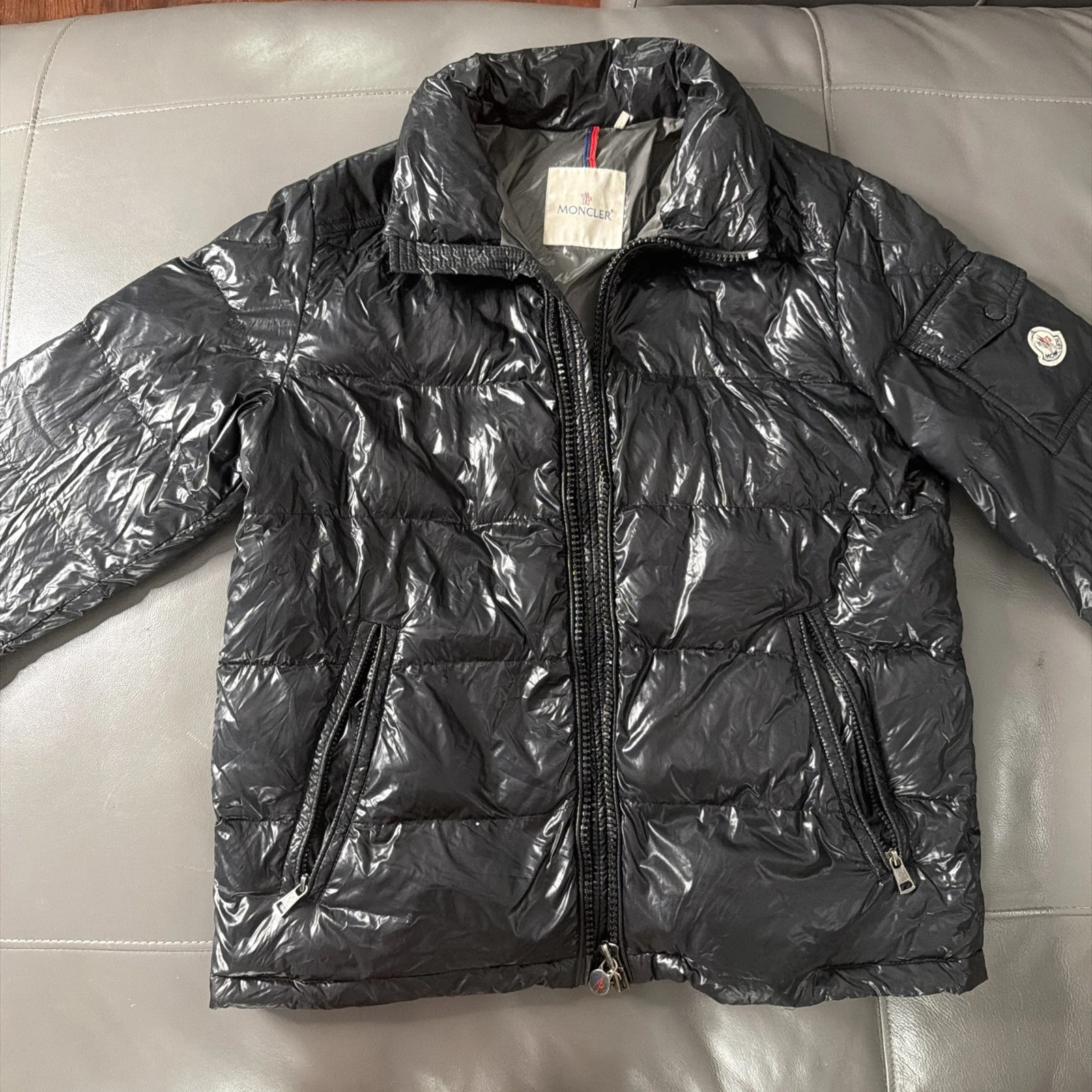 Moncler — MONCLER down puffer JACKET, black, polyamide, Lontre Giubbotto, size 2