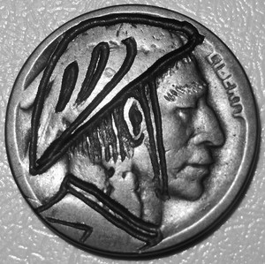 3 Hobo Nickels - Cyclist, Money Trader, Bo going bald