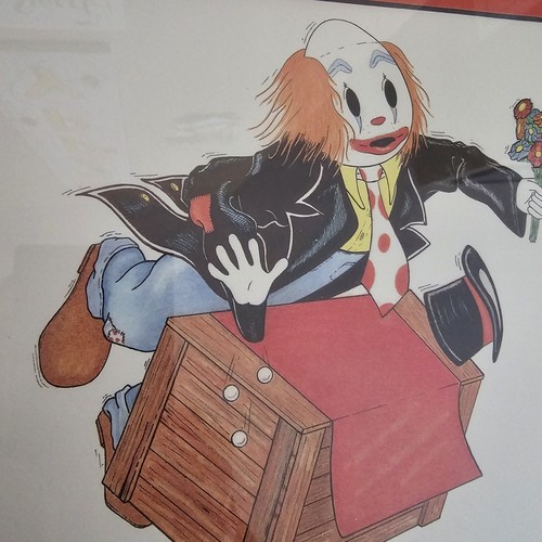 Signed Limited Edition Framed Print - Clown Tripping - Rocky Butler 21/1000 - Picture 6 of 8