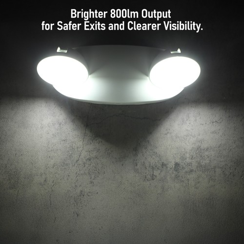 2 Pack LED Emergency Light, Rotatable Dual-Head Emergency Lighting - Picture 4 of 10