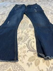 Home Folk Flare Bell Bottom Jeans Womens 14 - 30"Long Denim Stretch Hippie New