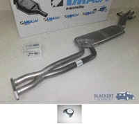Imasaf Auspuff Mitteltopf für BMW 3Er E30 Limo + Cabriolet M3 2.3 1987-1991