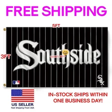 Chicago White Sox 3x5 ft Flag SOUTHSIDE Wall Decor Banner FREE Shipping