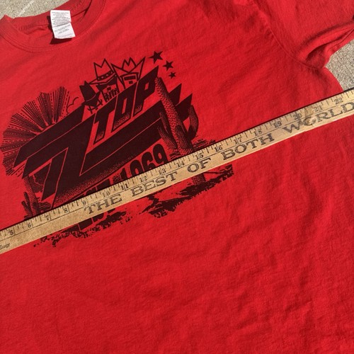 T-shirt uomo ZZ Top Est 1969 Sunburst Desert Scene rock band merch uomo taglia XL - Foto 3 di 6