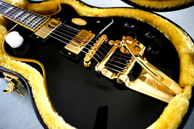 Epiphone Joe Bonamassa 1959 Les Paul Custom with Bigsby Antique Ebony Brandneu